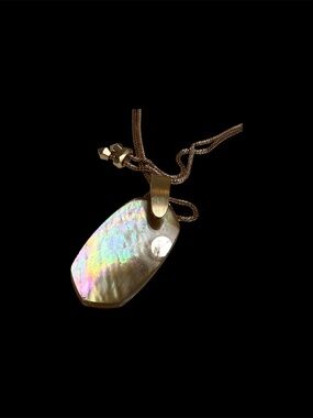 Opaque Brown & Rose Gold Kendra Scott Necklace